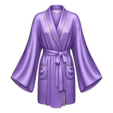 Light purple silk robe sticker