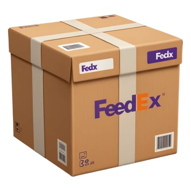 FedEx delivery parcel sticker
