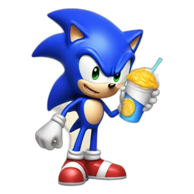 Sonic qui leche une sausise sticker