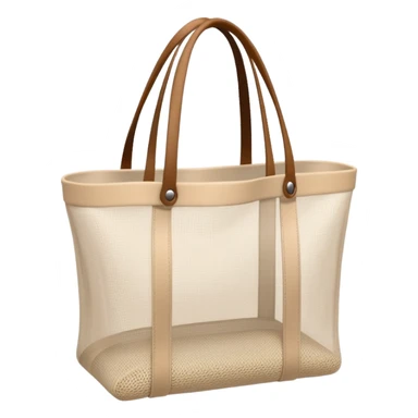 net bag,  mesh storage bag, tote bag, used for shopping, it has two knited handles as bag itself, it is empty inside of it just the shape of the bag sticker