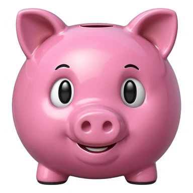 with piggybank sticker