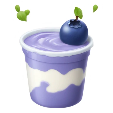 Blueberry yogurt  sticker