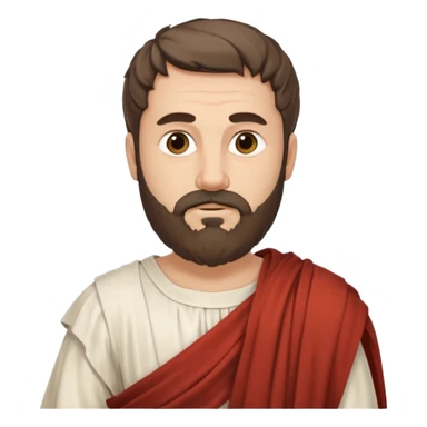 ancient greek writer with beard sticker