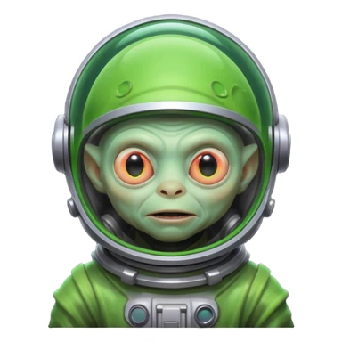 Neon gollum with a space helmet on sticker