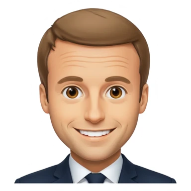 Un emojin de Emmanuel Macron  sticker