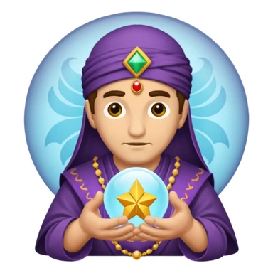 fortune teller male sticker