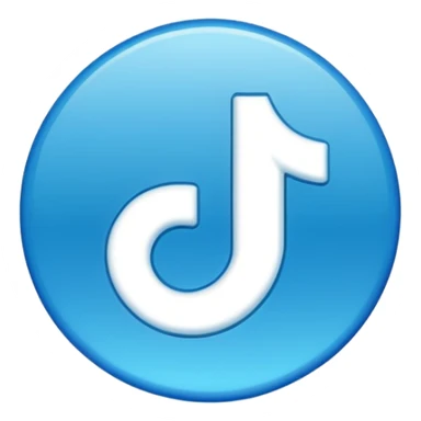 Make me an emoji thats looks like TikTok verified blue tick  sticker