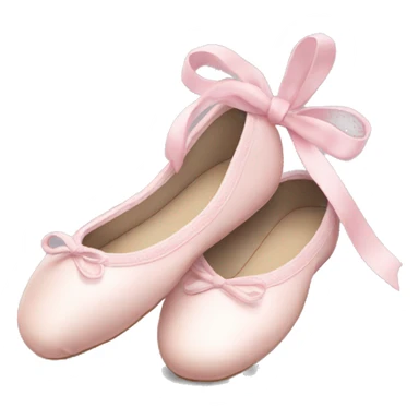 Pale light pink ballet shoes sticker