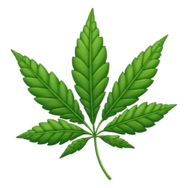 Weed leaf sticker
