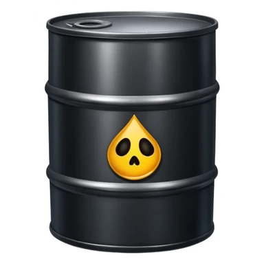 oil sludge in barrel  sticker