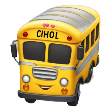 cute school bus sticker