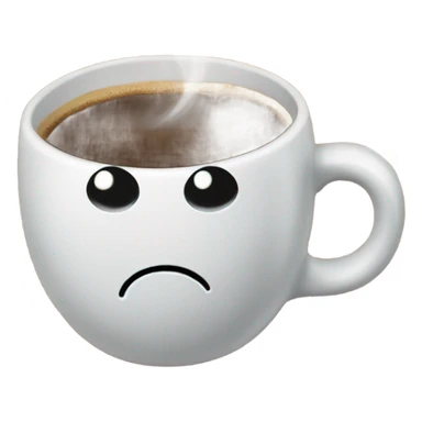 Coffee with bow and snowflake booger sticker