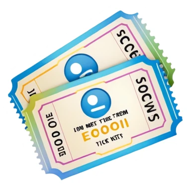 Movie tickets sticker