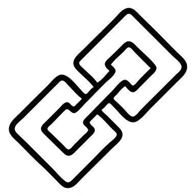 minecraft-stlye connection link icon sticker