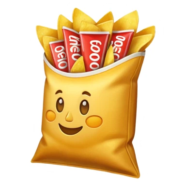paquet of chips sticker