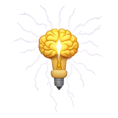 Brainstorming Emoji
Usage: To signify brainstorming sessions or creative thinking.
Design Idea: A brain with a light bulb inside it or lightning bolts around it. sticker