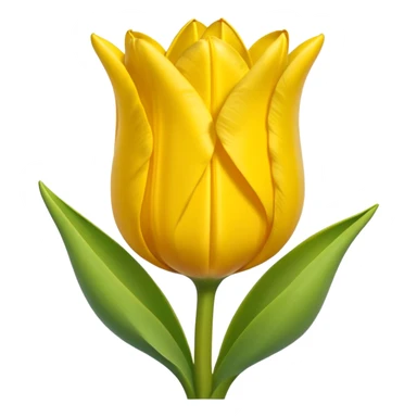 Emoji de tulipán amarillo sticker
