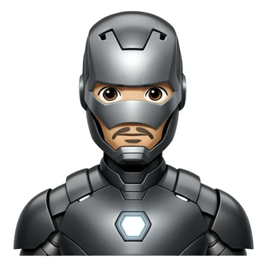 james rhodes black iron man from  from civil war sticker