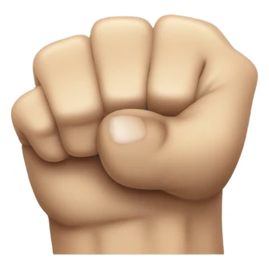 a fist facing up with index finger extended sticker