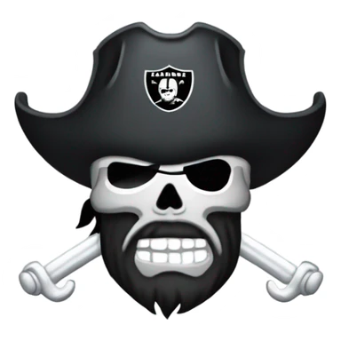 Las vegas raiders pirate logo  sticker