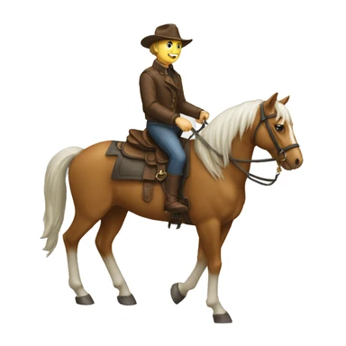 Chat sur un cheval sticker