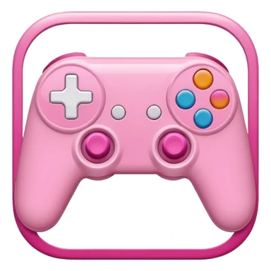 mix light pink dark pink and white girly gamer app sticker