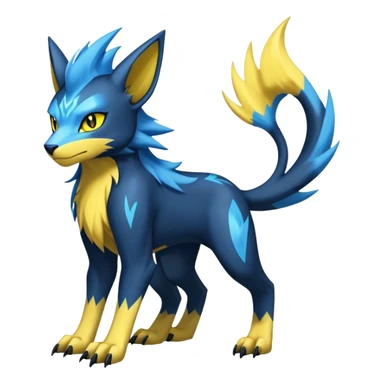 Manectric-Luxray-Draco-Fakémon-hybrid-creature (full body), 4 legs sticker