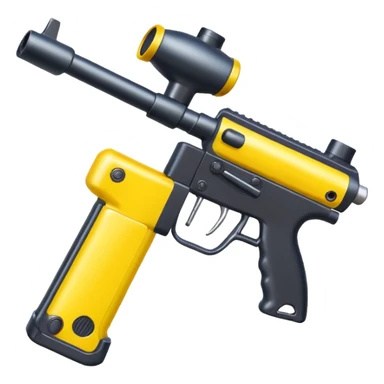 paintball gun colorful sticker