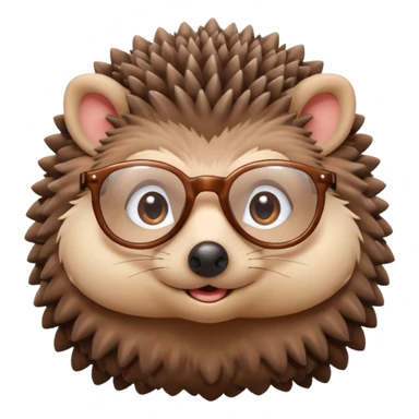 a cute hedgehog with glasses




















 sticker