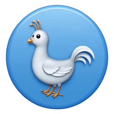 Generate an emoji. A white tick in the blue circle. (Such as TikTok verified tick) sticker