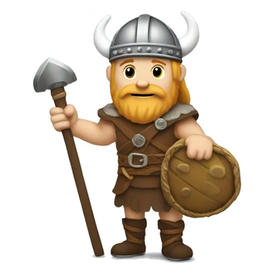 Viking with a bag of coins  sticker