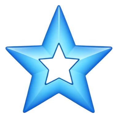 Centang biru segi bintang sudut 12 sticker