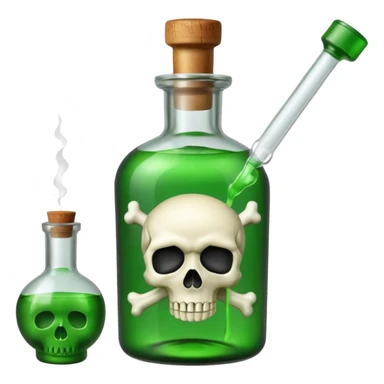 cyanide poison bottle sticker