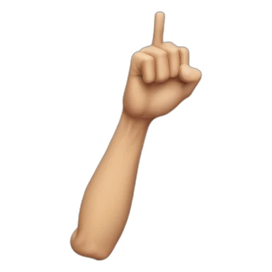 skinny arm without muscle sticker