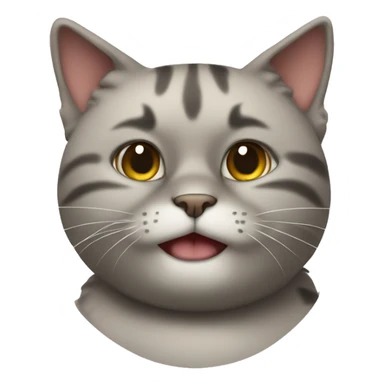 A fat kitty with its tummy exposed sticker