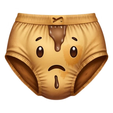 Underpants with poo stain  sticker
