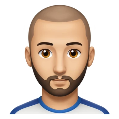 Karim Benzema with Buzzcut sticker