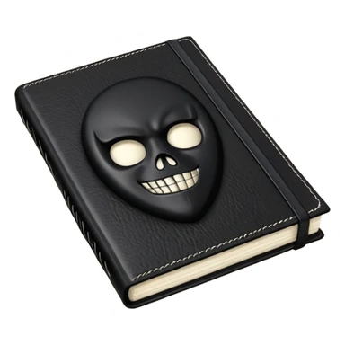 A black notebook named "Death Note" sticker