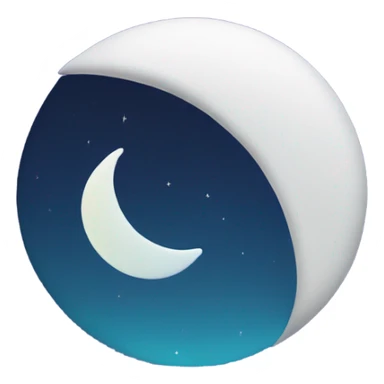 Half moon with zzz on it  sticker