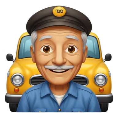  taxi driver old sticker