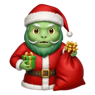 The Predator as  Santa Claus sticker