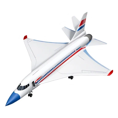 Concorde - British Airways (Model Year: 2020) (Iconic colour: White with blue and red) sticker