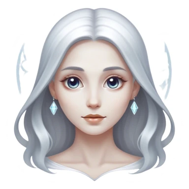 Cinematic, Ultra realistic 32k HD, hauntingly beautiful woman, Balanced features, highly detailed, glowing with silver light, high shine, remembrance, a painting of white silver, fanciful, enchanting, ghostly. The image is so lifelike it feels as though it could leap off the canvas at any moment sticker