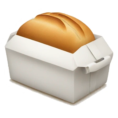 loaf of bread leaving trail of crumbs sticker