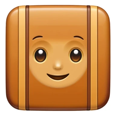 retro caramel striped  sticker