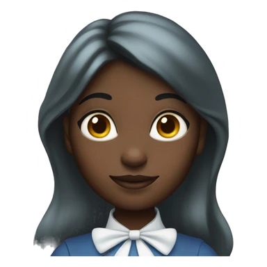 Alice in Wonderland with dark skin sticker