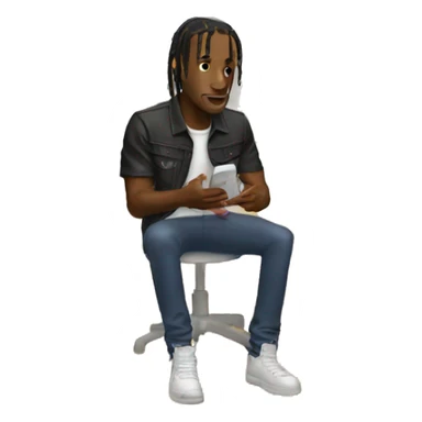 Travis Scott buying a product  sticker