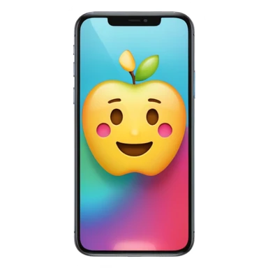 apple style emoji of a smartphone with the TikTok app open on screen sticker