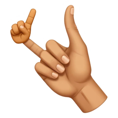 A dislike hand gesture  sticker