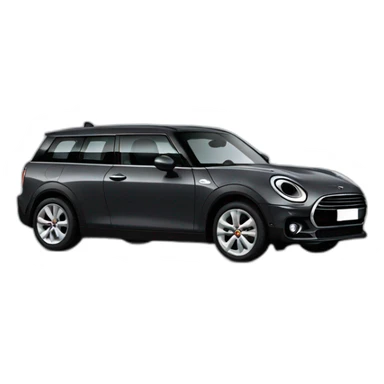 dark grey mini clubman sticker